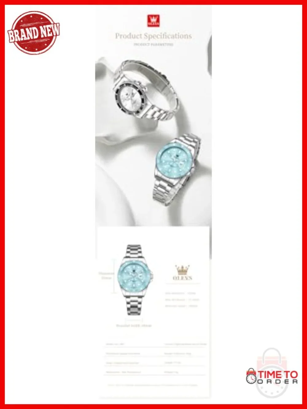 Classic Dress Watch Analog Quartz Stainless Steel Waterproof Luminous Day Date